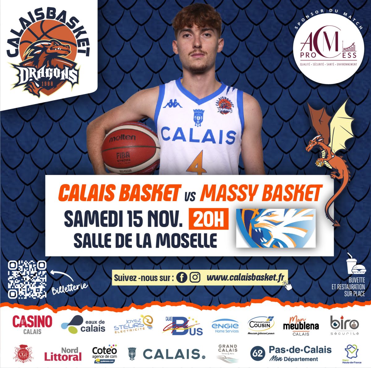 Calais Basket vs Massy