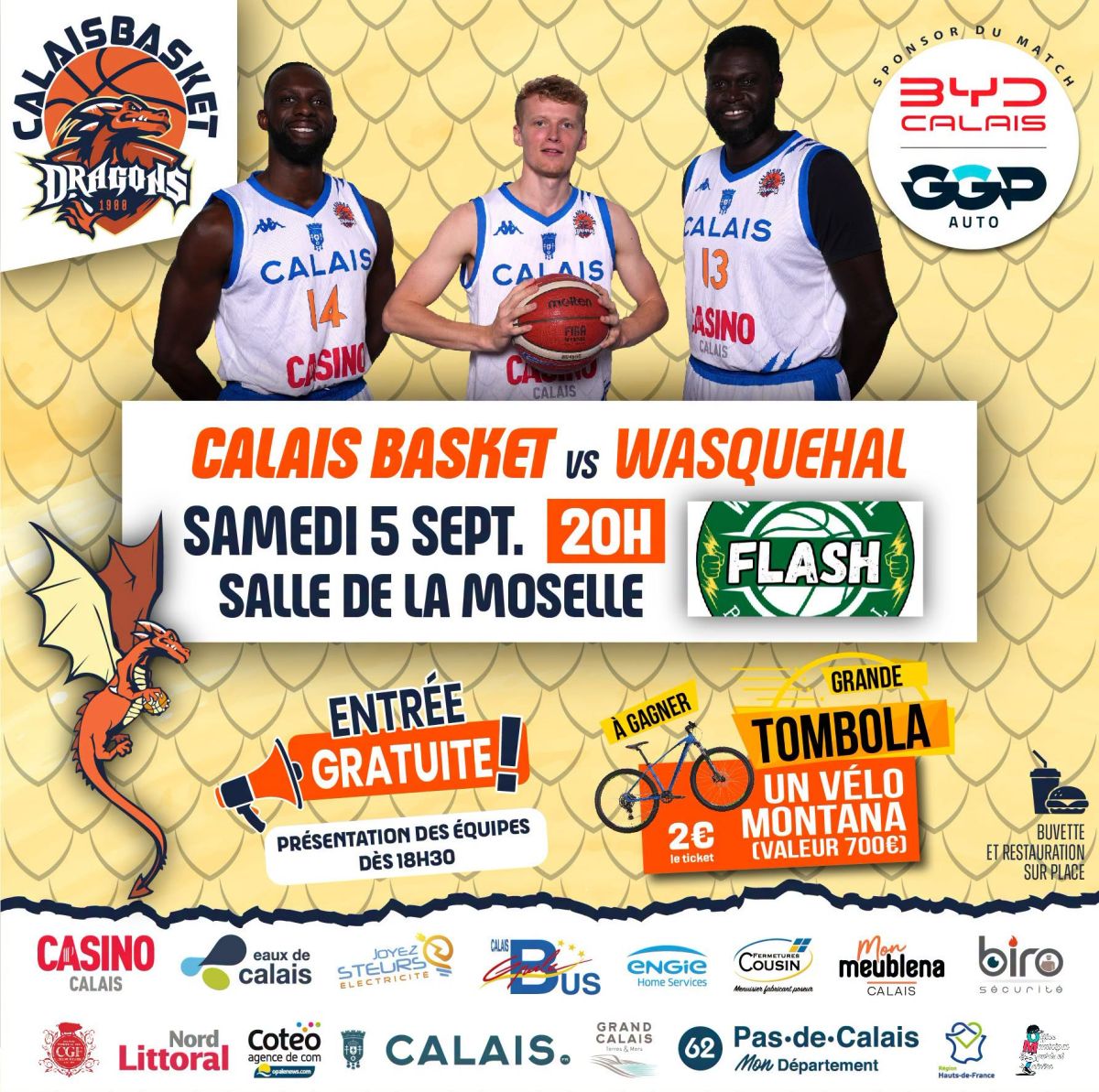 Calais Basket vs Wasquehal
