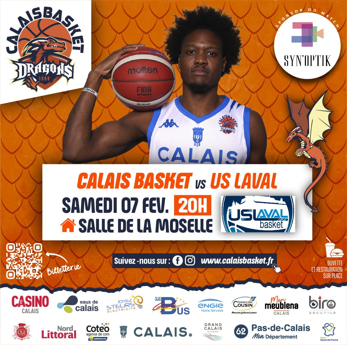 Calais Basket vs Laval